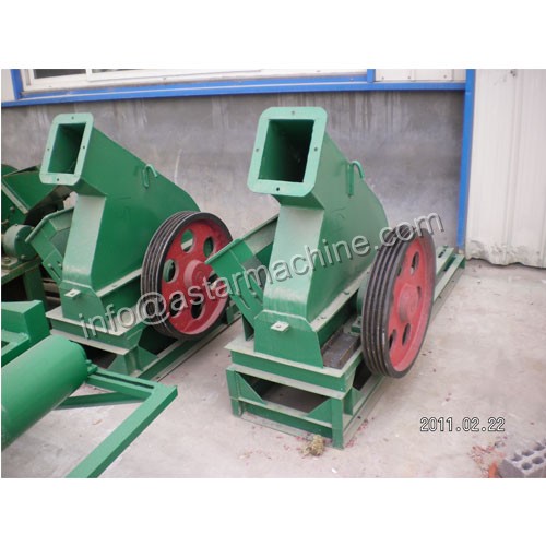 Disc type wood chipper
