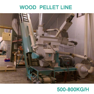 500-800kg/h biomass wood pellet line