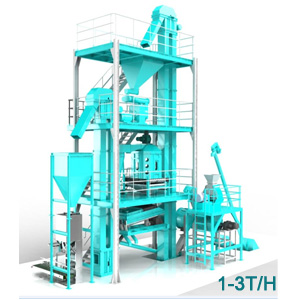 1-3T/H poultry feed line