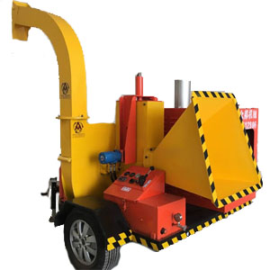 Large type diesel engine mobile tree branch chipper machine