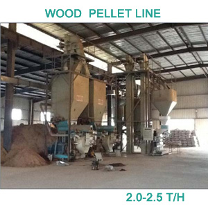 2.0-2.5t/h sawdust pellet making line