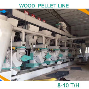 8-10T/H wood pellet making line